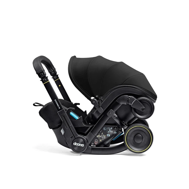 Автокрісло-коляска Doona X Infant Car Seat гр. 0+ 0-13 кг Nitro Black, SP450-20-033-015 - зображення 8