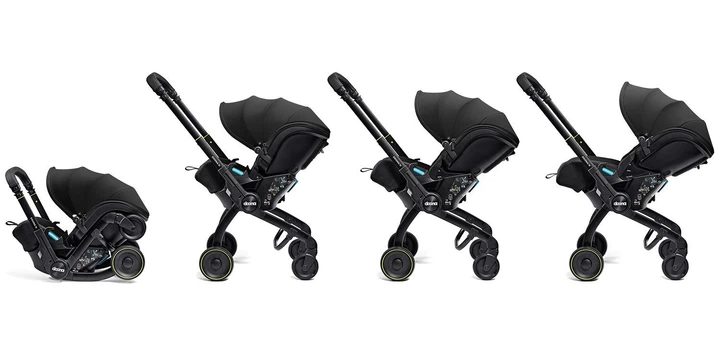 Автокрісло-коляска Doona X Infant Car Seat гр. 0+ 0-13 кг Nitro Black, SP450-20-033-015 - зображення 15
