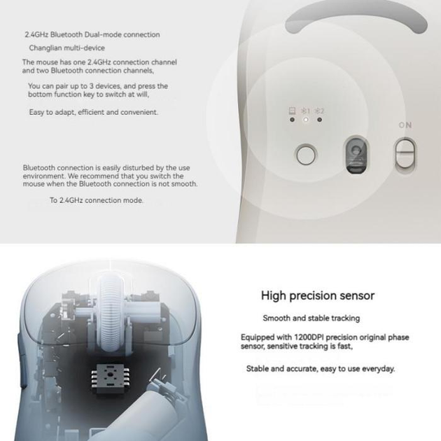 Беспроводная мышь Xiaomi Mi Wireless Bluetooth Dual Mode Mouse Silent Edition Blue (BHR8914GL) - изображение 7