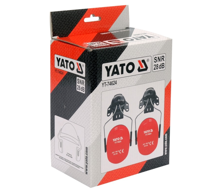 Наушники шумозащитные на каску, SNR 28 дБ YATO (YT-74624) - изображение 4