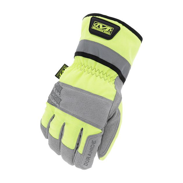 Рукавички тактичні зимові Mechanix Wear Coldwork Hi-Viz Canvas Gauntlet Gloves High-Vis Yellow XL (CWKGLT-91) - изображение 1