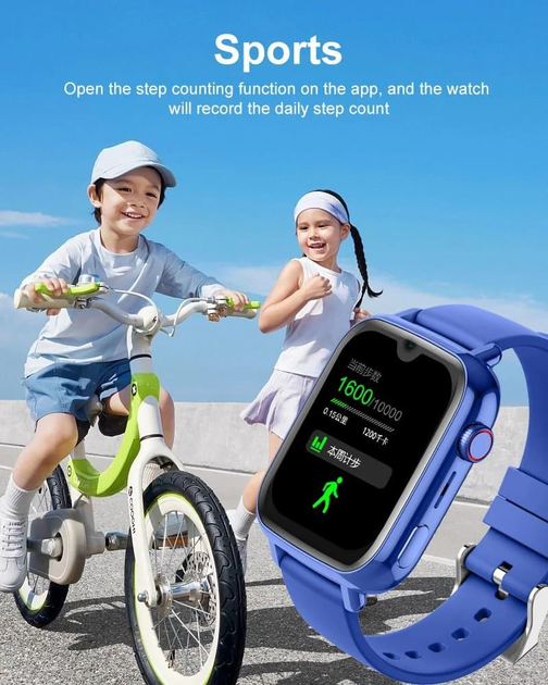 Детские умные смарт часы с видеозвонком GPS Wonlex KT34 Android 8.1, часы для детей с виброзвонком, прослушиванием и GPS, розовый (KT34Р) - изображение 8