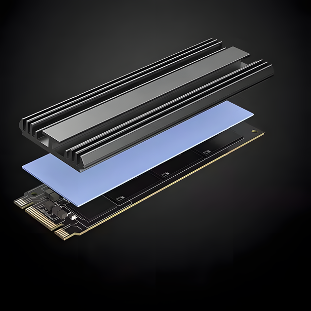 Радиатор охлаждения Teucer для SSD M.2 NVMe 2280 для PS5 PC ноутбука - Фото 6 Радиатор охлаждения Teucer для SSD M.2 NVMe 2280 для PS5 PC ноутбука - изображение 6