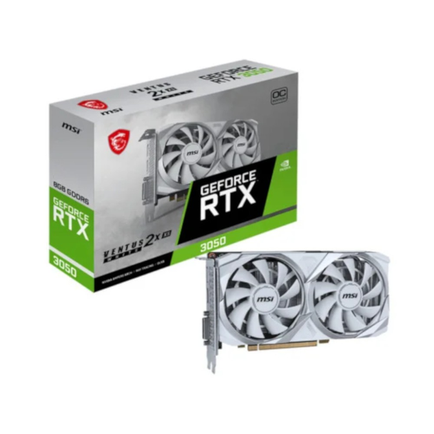 Відеокарта MSI GeForce RTX 3050 VENTUS 2X XS WHITE 8G OC - изображение 1