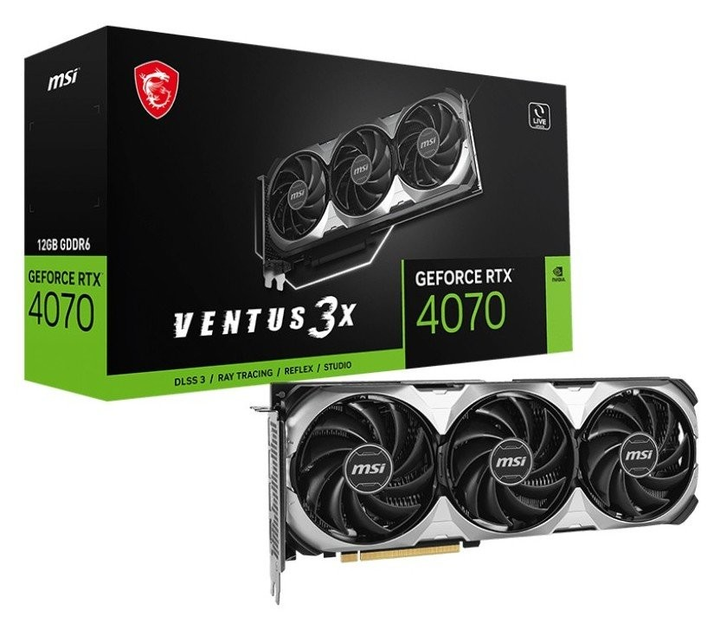 Відеокарта MSI GeForce RTX 4070 VENTUS 3X E1 12G OC - изображение 1