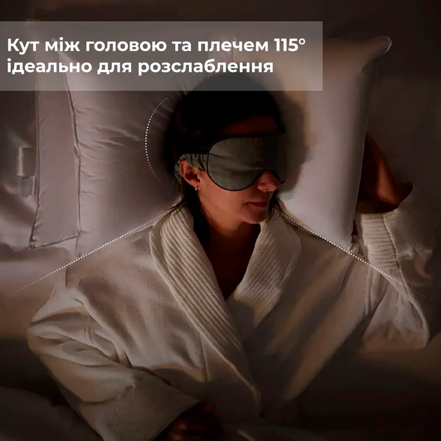 Подушка ортопедическая Supretto ДуоРелакс полиэфирное волокно двухъярусная 40x68 см Белая (9073-0001) - изображение 10