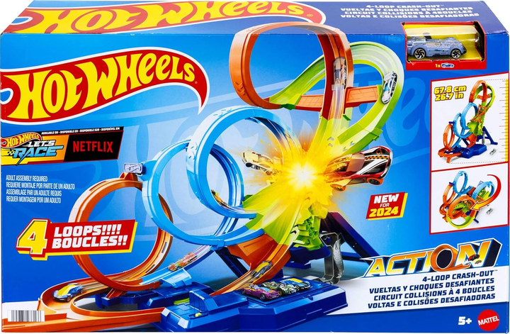 Набір Hot Wheels Action Чотириразова петля аварій (194735237166) - зображення 1