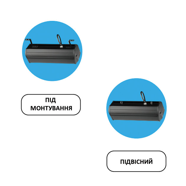 Промышленный LED светильник 150W Horoz Electric для высоких потолков 6400К черный IP65 PYRAMID-150 - изображение 2