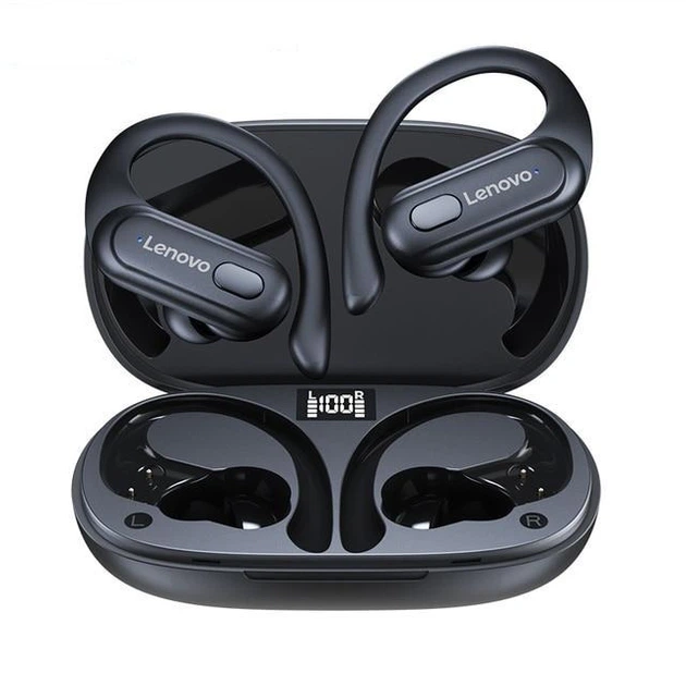 Вакуумные bluetooth наушники Lenovo XT60 TWS для спорта/ черные - Фото 1 Вакуумные bluetooth наушники Lenovo XT60 TWS для спорта/ черные - изображение 1