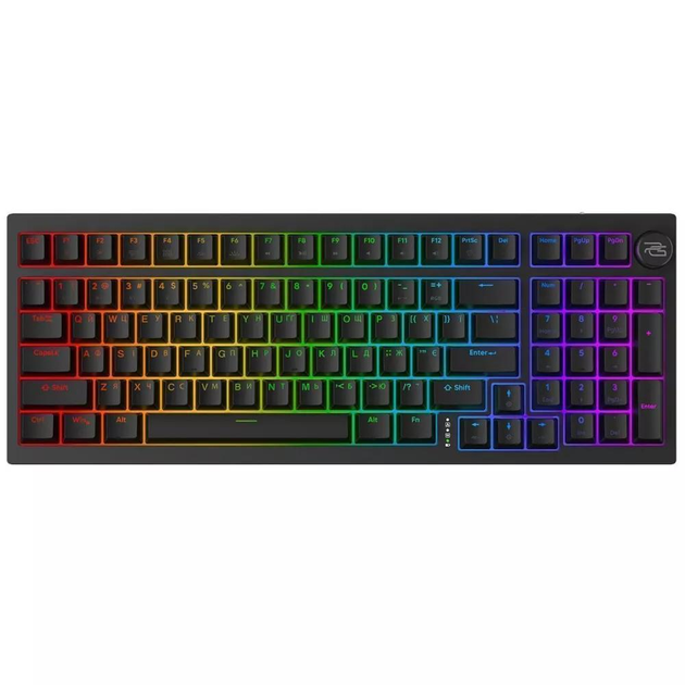 Бездротова ігрова клавіатура Proove з підсвіткою Gaming Slicker (Ukraine Layout), Black - зображення 1