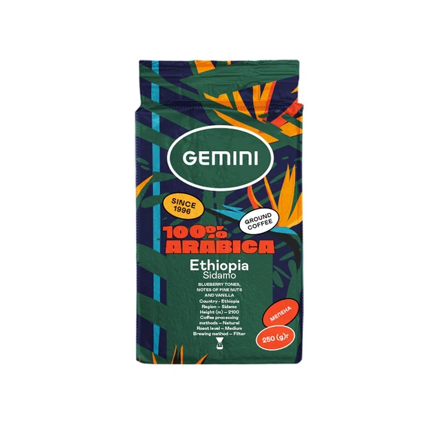 Кава мелена Ethiopia Sidamo Dara Natural 250г - Фото 1 Кава мелена Ethiopia Sidamo Dara Natural 250г - изображение 1
