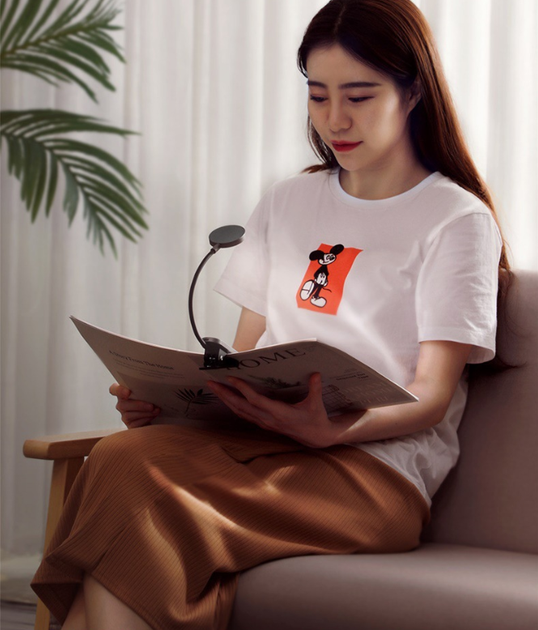 Лампа на клипсе Baseus Comfort Reading Mini Clip Lamp (DGRAD-0G) - изображение 6