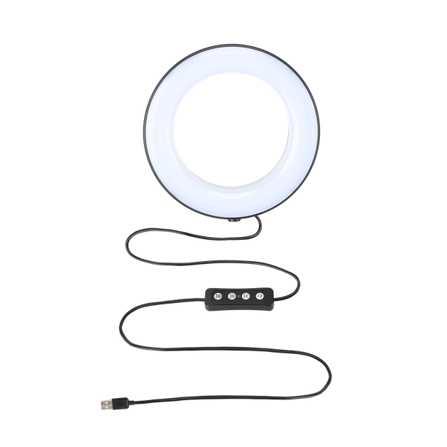 Кольцевой LED осветитель ZM100 (6" - 16см) с пультом, USB, стойкой 55 см и шарниром для предметной съемки 1215500142 - изображение 7