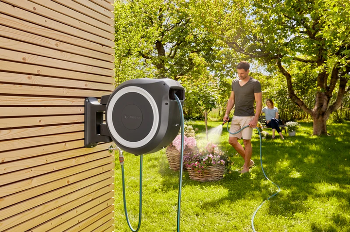 Bęben ogrodowy z wężem Gardena Hose Box RollUp XL 35 m (4078500052078) - obraz 4
