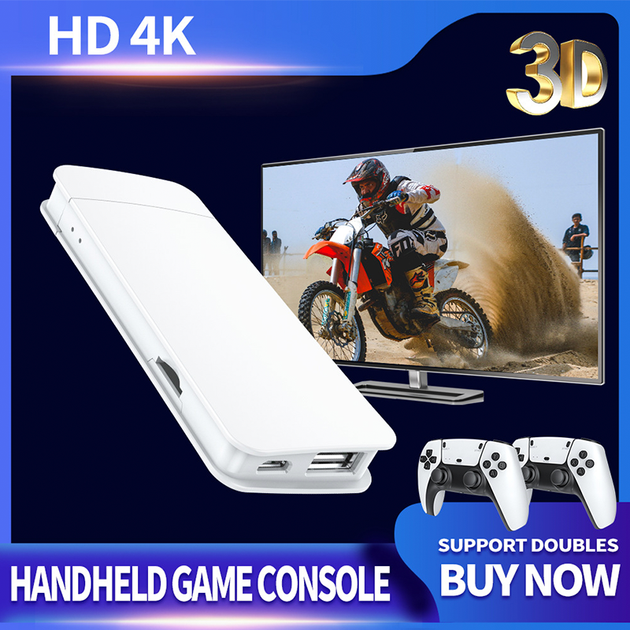 Игровая консоль приставка M8 Pro 4K с двумя джостиками и играми - изображение 3