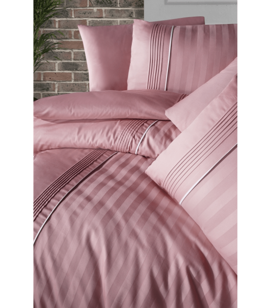 Комплект постельного белья Deluxe Satin First Choice - First Choice - DLX-216 MODALİFE CORAL - Евро - Розовый - изображение 2
