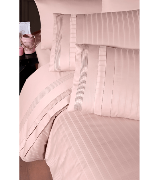 Комплект постельного белья Deluxe Satin First Choice - First Choice - DLX-77 New Trend Powder - Евро - Светло-розовый - изображение 2