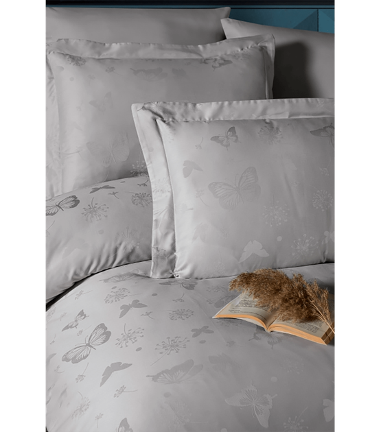 Комплект постельного белья Jacquard Satin First Choice - First Choice - JS-215 Corina Sand - Евро - Светло-бежевый - изображение 2