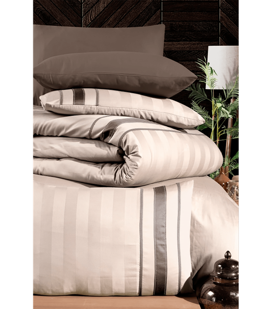Комплект постельного белья Deluxe Satin First Choice - First Choice - DLX-245 Artwel Champagne - Евро - Шампань - изображение 2