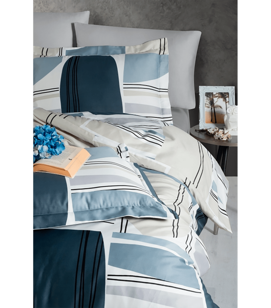Комплект постельного белья Satin Cotton First Choice - First Choice - S-571 Damian - Евро - Разноцветный - Фото 2 Комплект постельного белья Satin Cotton First Choice - First Choice - S-571 Damian - Евро - Разноцветный - изображение 2