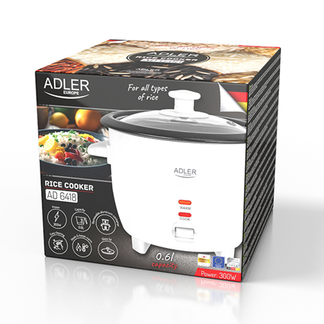 Рисоварка Adler AD 6418 0.6L варіння рису - изображение 3
