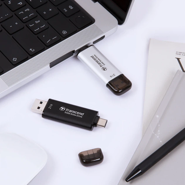 SSD диск Transcend ESD310C 1TB USB Type-A/USB Type-C 3D NAND