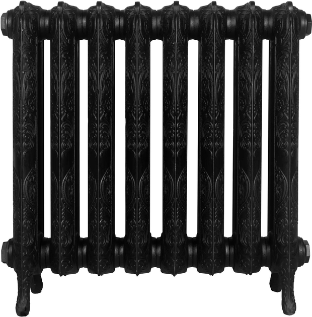 Радиатор из чугуна Warm Well Retrox 660/180 8 секций Ral 9005М - изображение 1