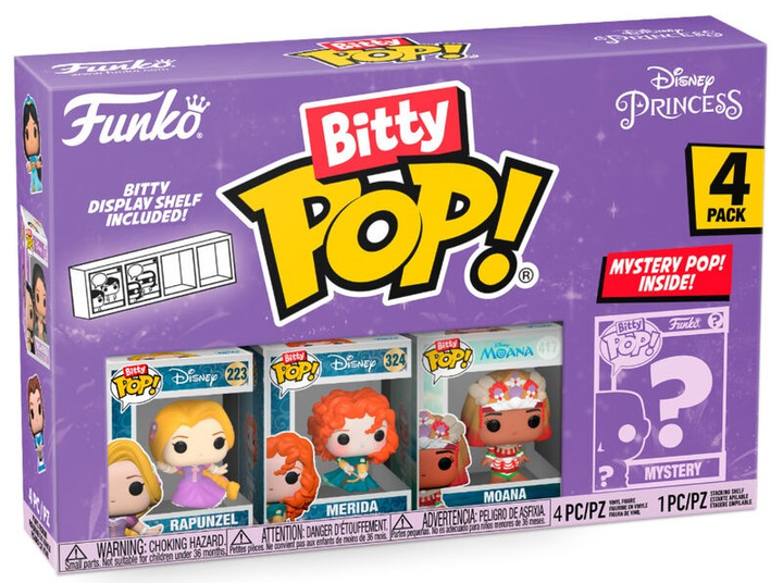 Zestaw figurek-niespodzianek Funko Bitty Pop Disney Księżniczki Roszpunka 2.2 cm 4 szt (889698730303) - obraz 1