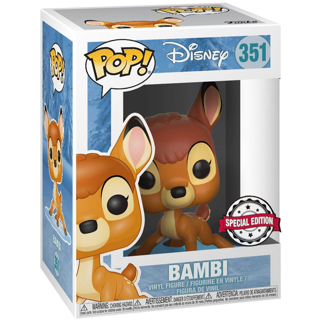 Фігурка Funko POP Disney Bambi Snowflake Mountain Exclusive 9 см (889698220354) - зображення 1