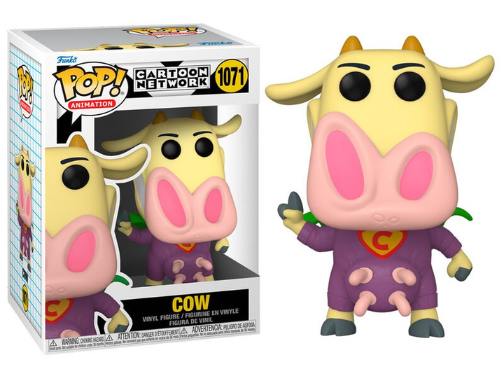 Figurka Funko POP Cartoon Network Cow and Chicken Superhero Cow 9 cm (889698577915) - obraz 1