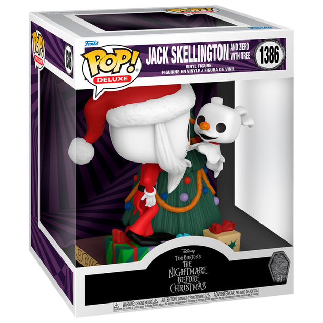 Figurka Funko POP Deluxe Disney Nightmare Before Christmas 30th Anniversary Jack Skellington and Zero 9 cm (889698723824) - obraz 1