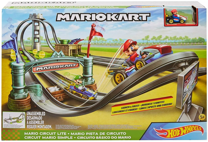 Tor samochodowy Hot Wheels Mario Kart Circuit Lite Track Set (887961795042) - obraz 1