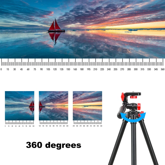 Штатив ZOMEI для фотоаппаратов, камер, телефонов - T70 - изображение 8