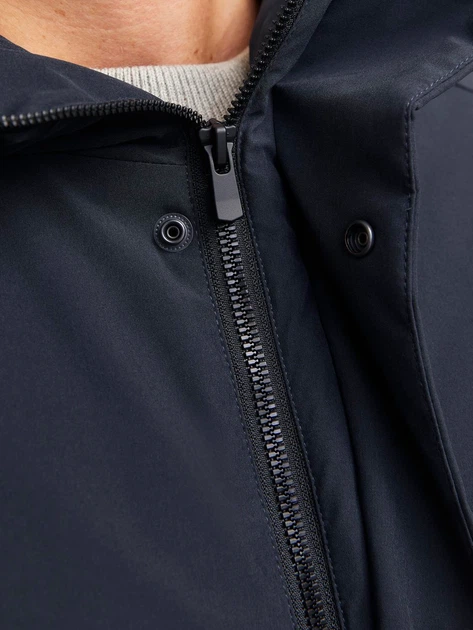 Куртка демисезонная с капюшоном мужская Jack & Jones 12258405-1716 S Темно-синяя (5715603177947) - изображение 5