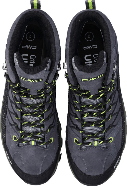 Черевики чоловічі CMP RIGEL MID TREKKING SHOES WP (3Q12947-30UR) Сірий 42 - зображення 4