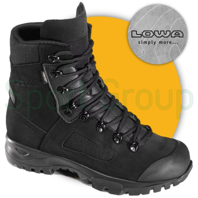 Зимові тактичні черевики Lowa Elite Mountain GTX Black (210890-999) чорний UK 12/EU 47 - зображення 1