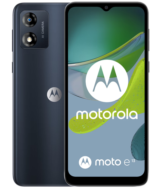 Smartfon Motorola Moto E13 2/64GB Cosmic Black (PAXT0019PL) - obraz 1