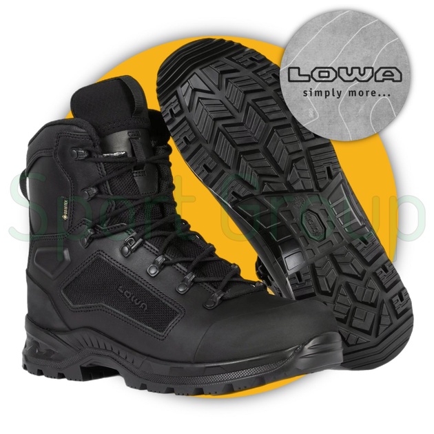 Черевики тактичні Lowa Breacher GTX Mid (210224-0999) черный UK 13/EU 48,5 - зображення 1