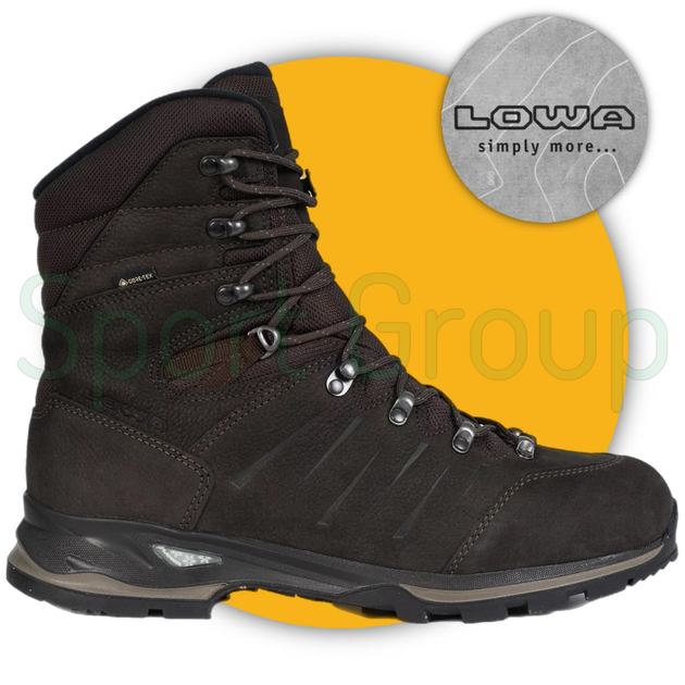 Зимние тактические ботинки Lowa Yukon Ice II GTX Ebenholz (210685-0499) коричневый UK 8/EU 42 - изображение 1