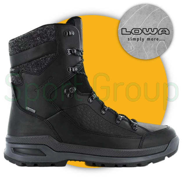 Зимові тактичні черевики Lowa Renegade EVO Ice GTX Black (410950-0999) чорний UK 8/EU 42 - зображення 1