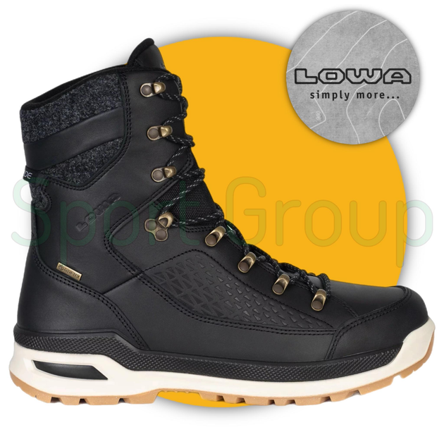 Зимові тактичні черевики Lowa Renegade EVO Ice GTX Black/Honey (410950-9963) чорний UK 8.5/EU 42.5 - зображення 1