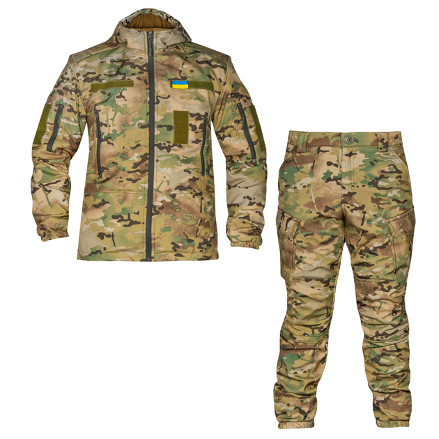 Зимний костюм ТТХ Softshell Multicam с утеплителем XL Multicam (148694) - изображение 1