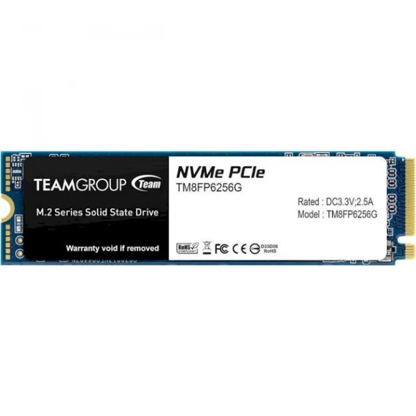 SSD накопитель Team mp33 256Gb pci-e 3.0 x4 m.2 2280 3d tlc (tm8fp6256g0c101) - изображение 2