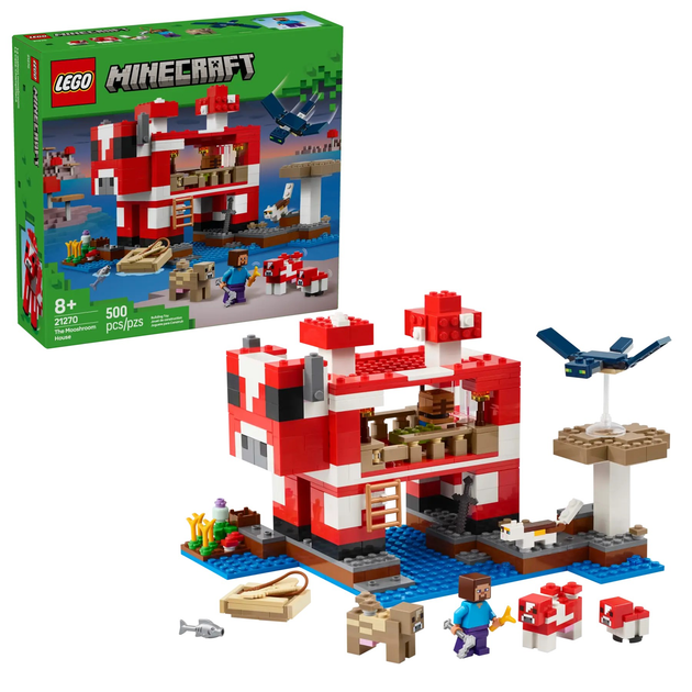 Конструктор LEGO Minecraft Грибной дом 500 элементов (21270) – игрушки ...