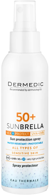 Spray przeciwsłoneczny Dermedic Sunbrella Spf 50+ 150 ml (5901643175269) - obraz 1