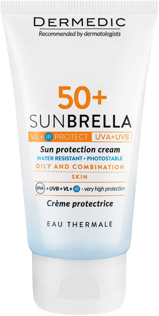 Krem przeciwsłoneczny Dermedic Sunbrella Spf 50+ do cery tłustej i mieszanej 50 g (5906739783014) - obraz 1