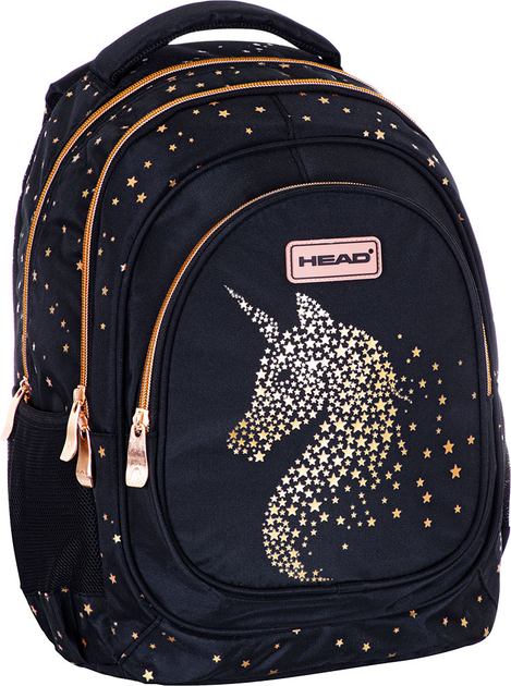 Plecak Head Golden Effect Classy Gold AB330 Czarny (5901137196916) - obraz 3