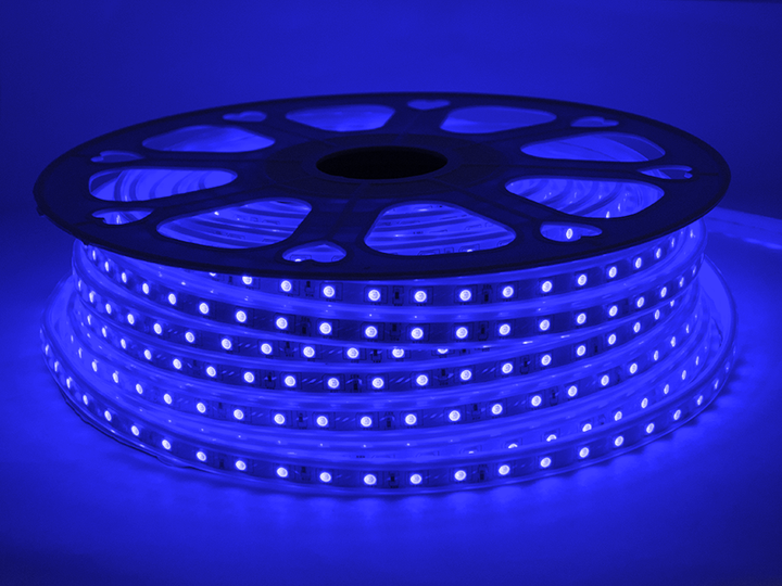 Світлодіодна стрічка 1 м AVT SMD5050 60 LED 15x6 мм 220В 5Вт IP65 RGB - Фото 5 Світлодіодна стрічка 1 м AVT SMD5050 60 LED 15x6 мм 220В 5Вт IP65 RGB - зображення 5