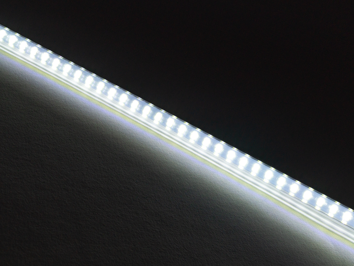 Світлодіодна лінійка D12 SMD5730 144 LED 220В 28.8Вт IP65 6500K 1000мм - Фото 2 Світлодіодна лінійка D12 SMD5730 144 LED 220В 28.8Вт IP65 6500K 1000мм - зображення 2