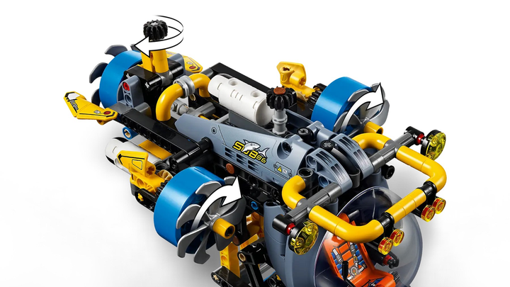 Zestaw klocków LEGO Technic Badawcza łódź podwodna 413 elementów (42201) - obraz 6